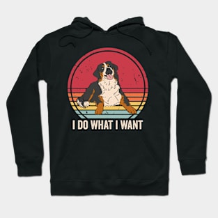 Funny Bernese Mountain Dog I Do What I Want Hoodie